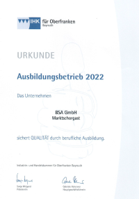 BSA - Ausbildungsbetrieb 2022